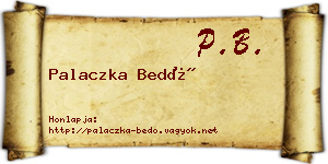 Palaczka Bedő névjegykártya